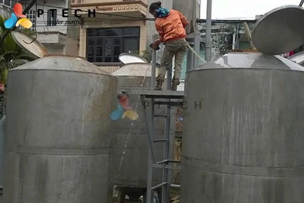 Hệ thống xử lý nước ngầm 16MH - Viglacera Thanh Trì